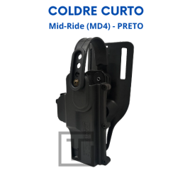 Coldre Curto Mid-Ride MD4 Preto