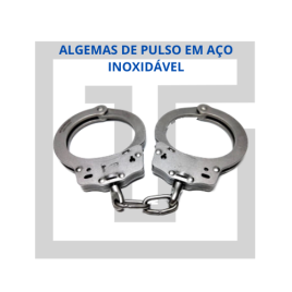 ALGEMAS DE PULSO EM AÇO INOXIDÁVEL